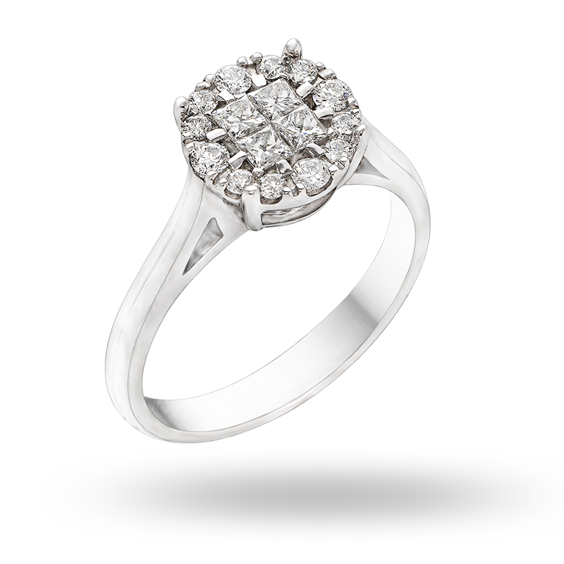 White Gold Diamond Ring (SOLD)