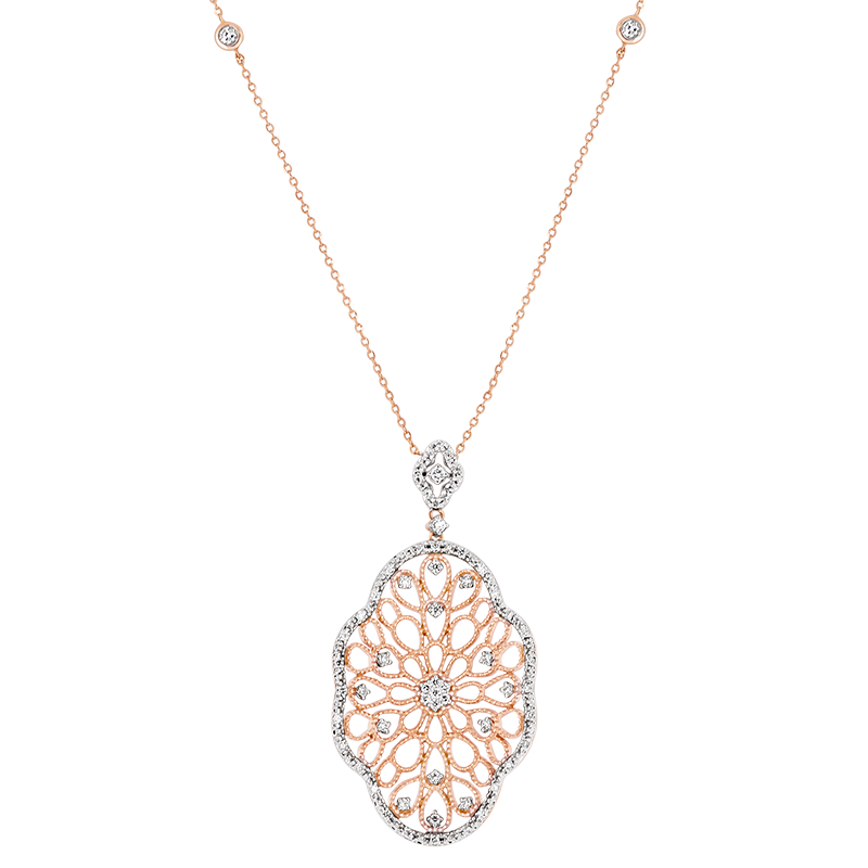 Intricately hand crafted Diamond Necklace