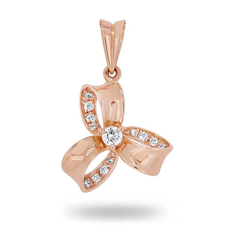 Rose Gold Diamond Pendant (SOLD)