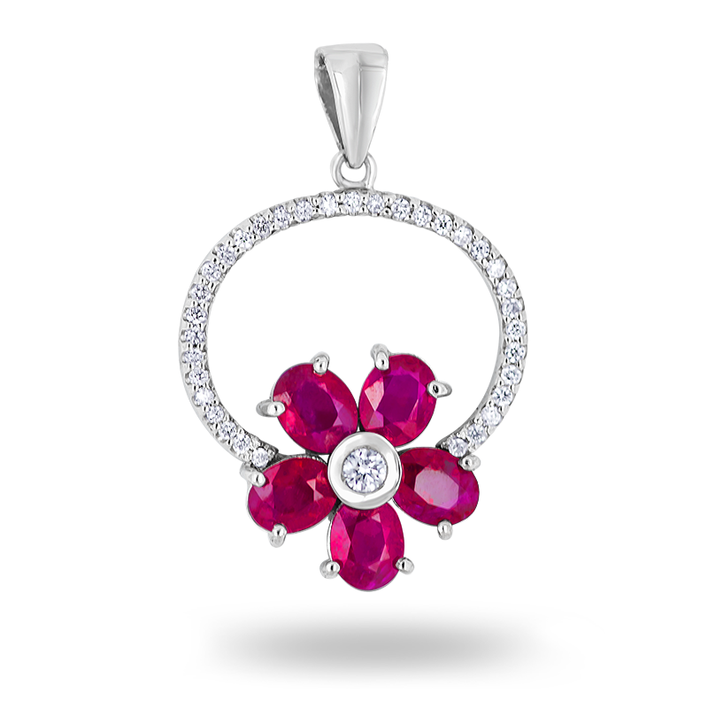 Ruby and Diamond Pendant (SOLD)