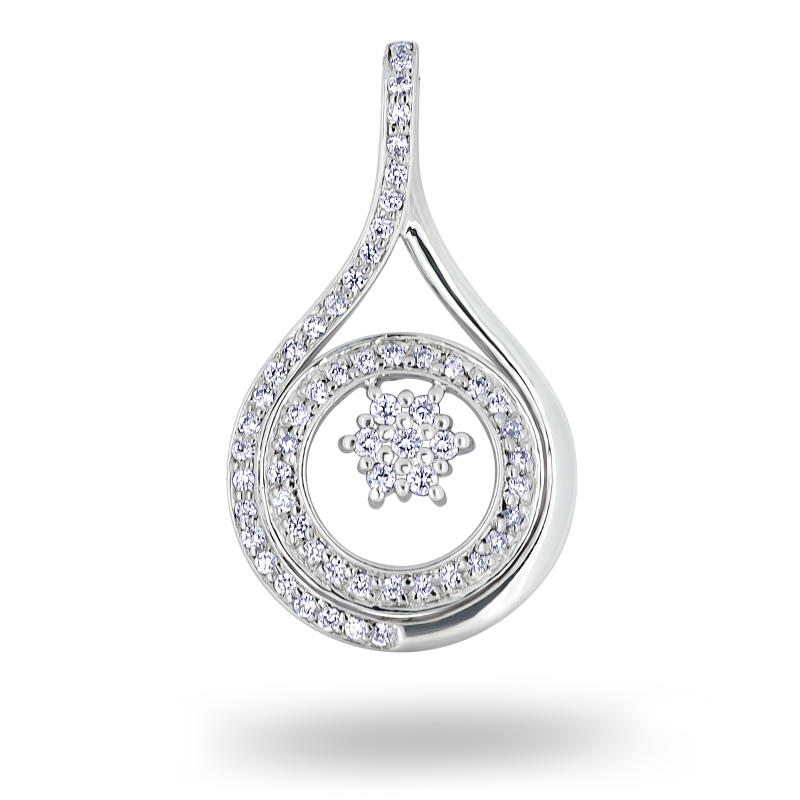 White gold Diamond Pendant (SOLD)