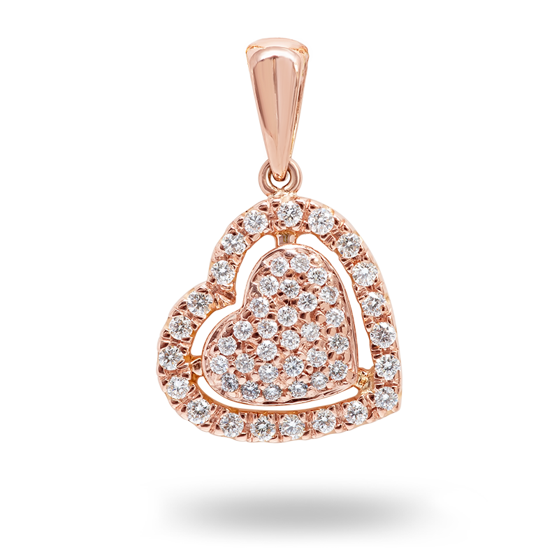 Heart Shaped Diamond Pendant (SOLD)