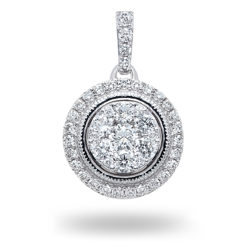 Pave set Diamond Pendant (SOLD)