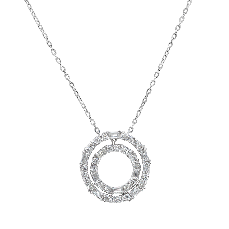 White Gold Diamond Necklace (SOLD)