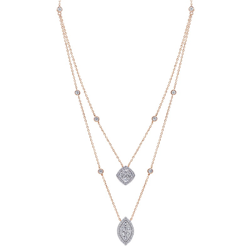 Rose Gold Diamond Necklace (SOLD)