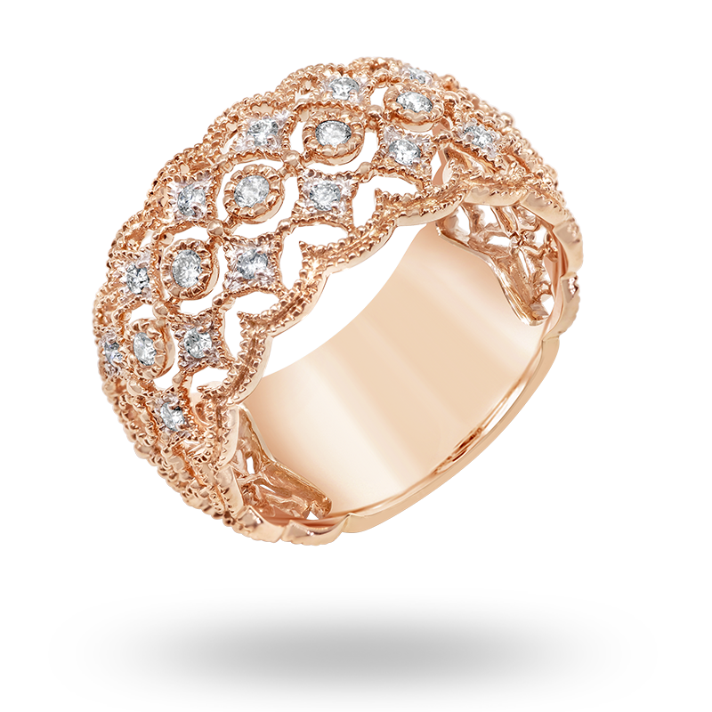Rose Gold Diamond Ring (SOLD)