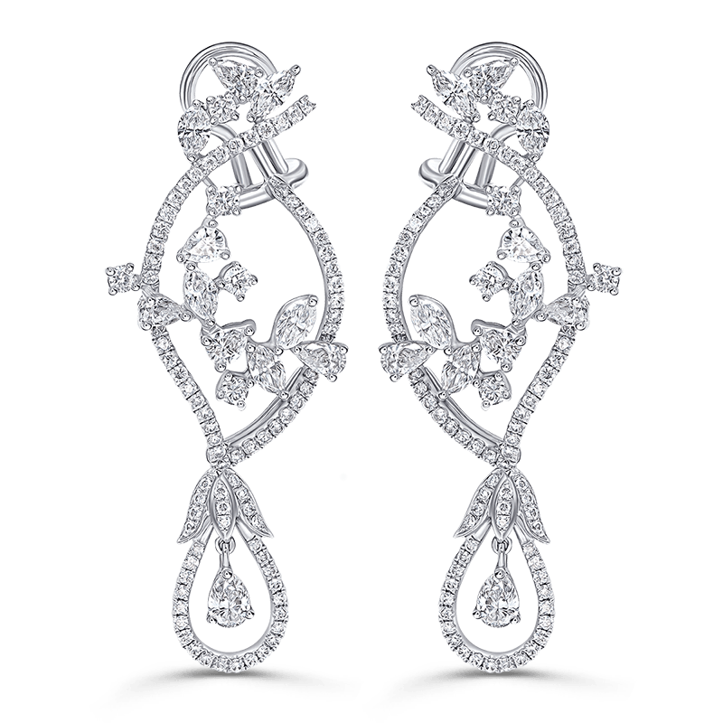 Vintage Splendour Diamond Earrings