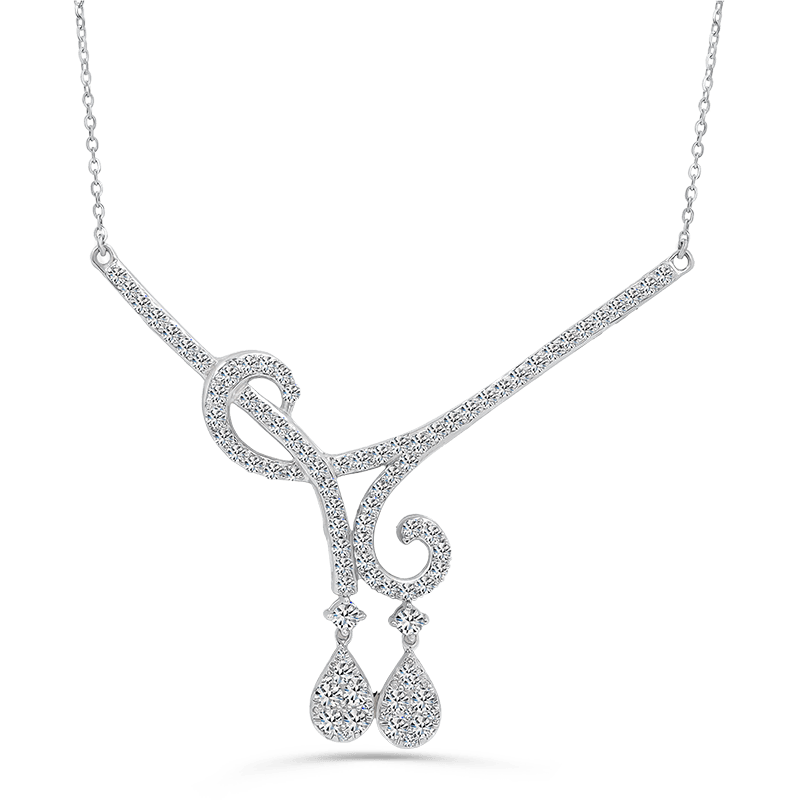 White Gold Diamond Necklace