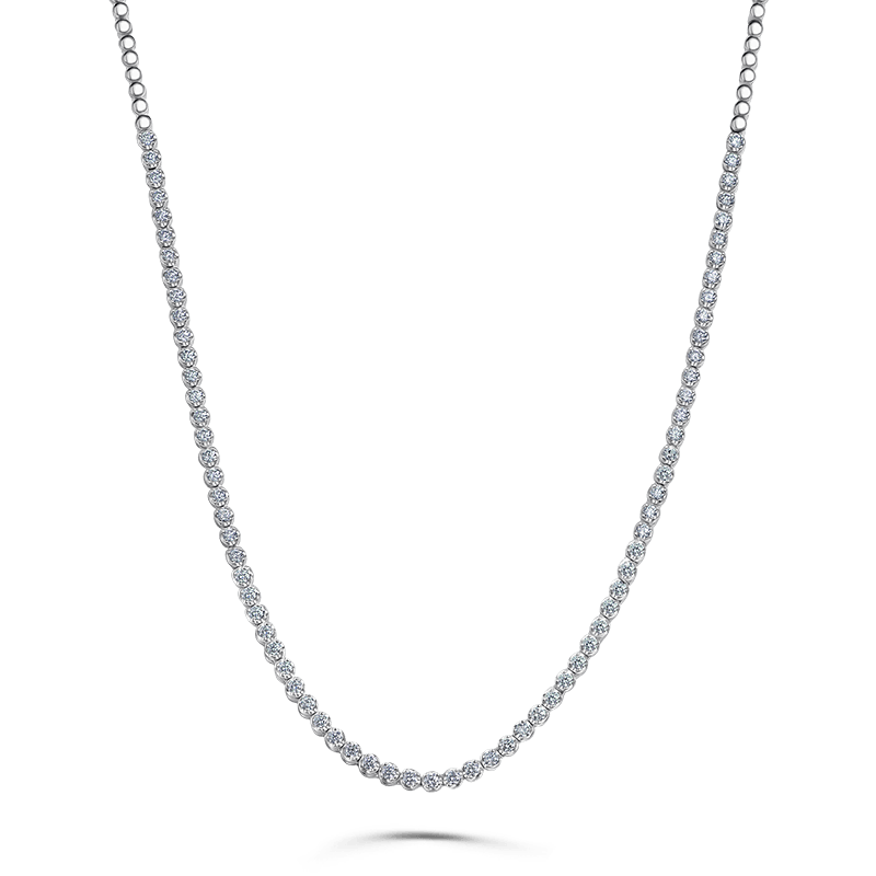 White Gold Diamond Tennis Necklace